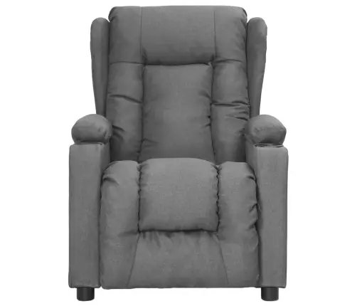 Atpūtas Krēsls, Atgāžams, Gaiši Pelēks Audums Vidaxl