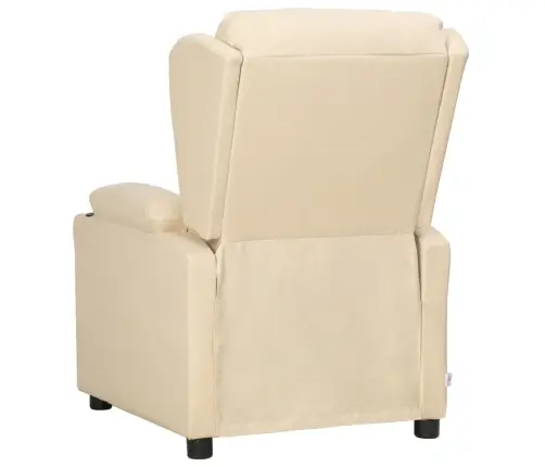 Atlošiamas Krėslas, Kreminės Spalvos, Audinys