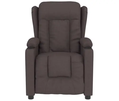 Masāžas Krēsls, Tumši Brūns Audums Vidaxl