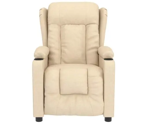 Masāžas Krēsls, Krēmkrāsas Audums Vidaxl