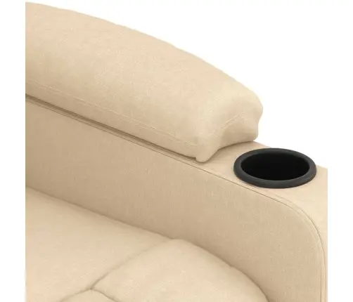 Masāžas Krēsls, Krēmkrāsas Audums Vidaxl
