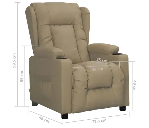 Tugitool, Cappuccino, Kunstnahk