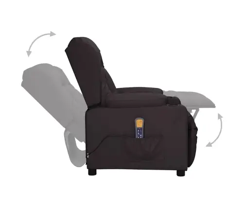 Masāžas Krēsls, Melna Mākslīgā Āda Vidaxl