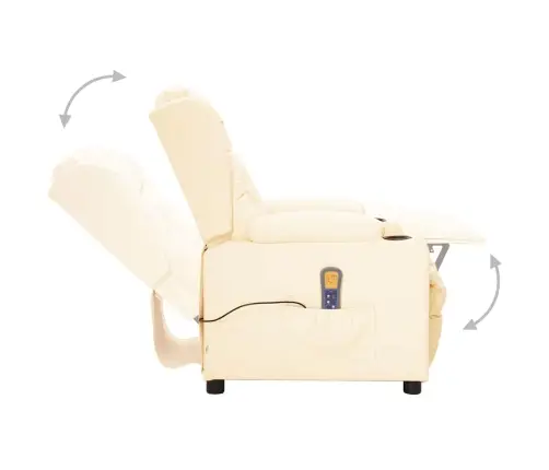 Masāžas Krēsls, Krēmkrāsas Mākslīgā Āda Vidaxl