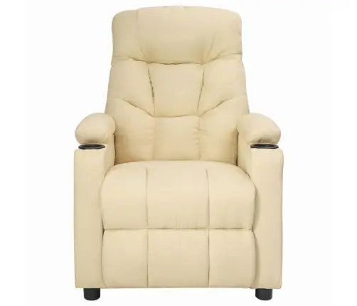 Atlošiamas Krėslas, Kreminės Spalvos, Audinys