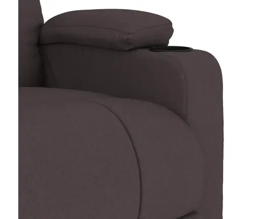 Masāžas Krēsls, Tumši Brūns Audums Vidaxl