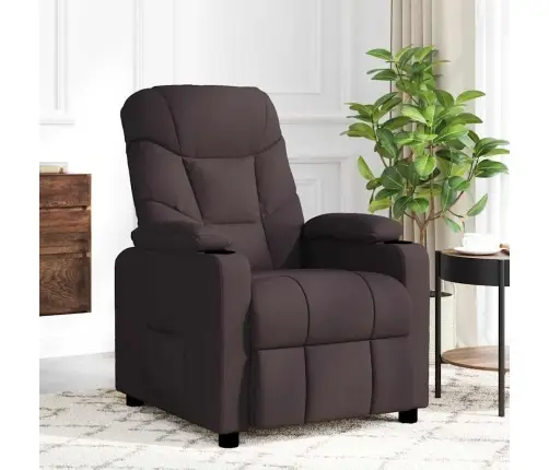 Masāžas Krēsls, Tumši Brūns Audums Vidaxl