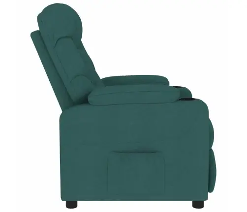Masāžas Krēsls, Tumši Zaļš Audums Vidaxl