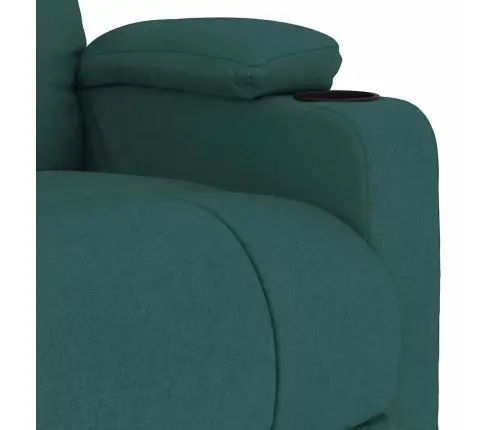 Masāžas Krēsls, Tumši Zaļš Audums Vidaxl