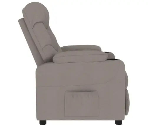 Masāžas Krēsls, Pelēkbrūns Audums Vidaxl