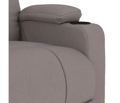Masāžas Krēsls, Pelēkbrūns Audums Vidaxl