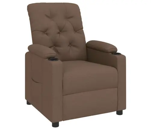Atpūtas Krēsls, Atgāžams, Brūns Audums Vidaxl