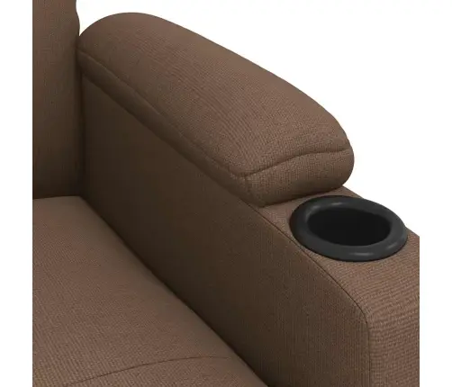 Atpūtas Krēsls, Atgāžams, Brūns Audums Vidaxl