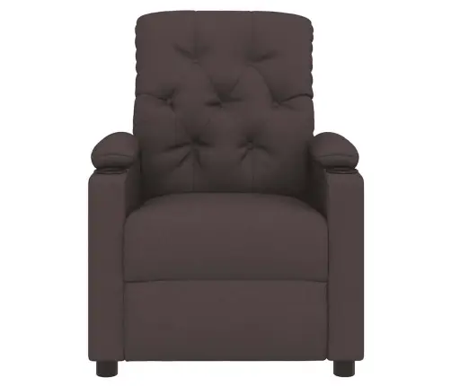 Atlošiamas Krėslas, Tamsiai Rudos Spalvos, Audinys