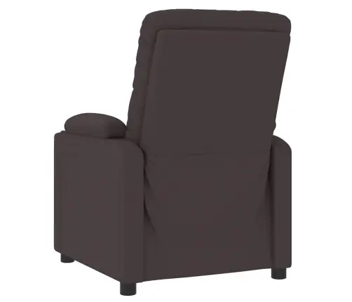 Atlošiamas Krėslas, Tamsiai Rudos Spalvos, Audinys