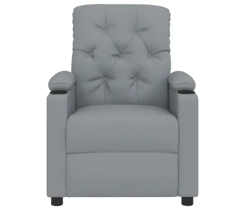 Masāžas Krēsls, Gaiši Pelēks Audums Vidaxl