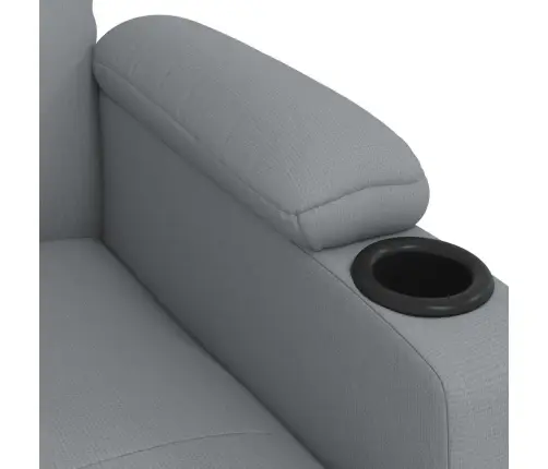 Masāžas Krēsls, Gaiši Pelēks Audums Vidaxl