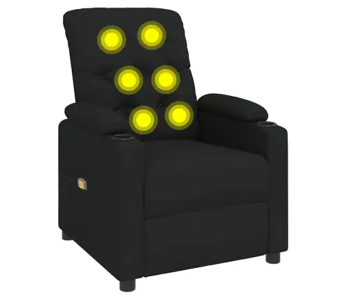 Masāžas Krēsls, Melns Audums Vidaxl