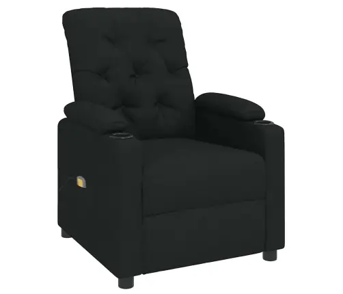 Masāžas Krēsls, Melns Audums Vidaxl