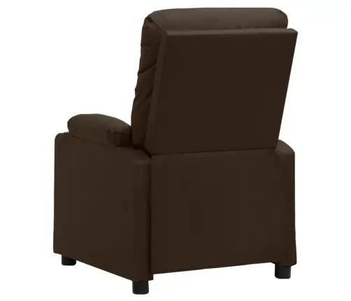 Atlošiamas Krėslas, Rudos Spalvos, Dirbtinė Oda