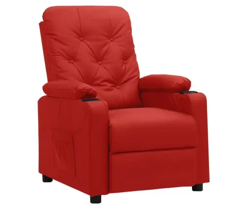 Atpūtas Krēsls, Atgāžams, Vīnsarkana Mākslīgā Āda Vidaxl