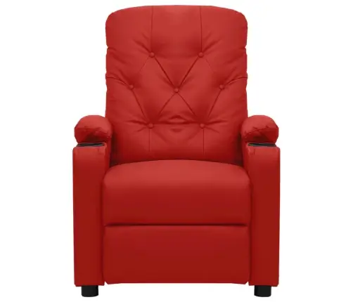 Atpūtas Krēsls, Atgāžams, Vīnsarkana Mākslīgā Āda Vidaxl