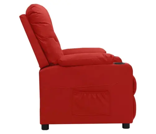 Atpūtas Krēsls, Atgāžams, Vīnsarkana Mākslīgā Āda Vidaxl