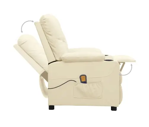 Masāžas Krēsls, Krēmkrāsas Mākslīgā Āda Vidaxl