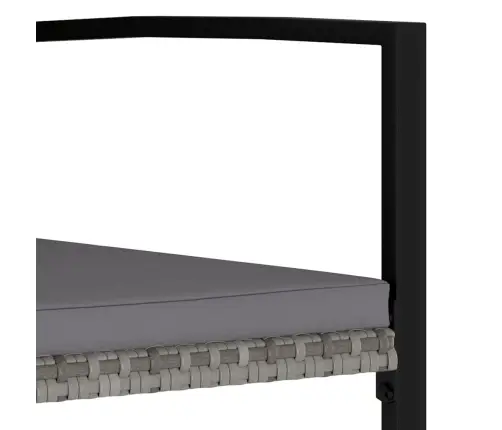 Dārza Krēsli, 2 Gab., Pe Rotangpalma, Pelēki Vidaxl