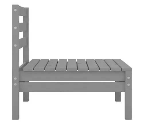 Dvivietė Sodo Sofa, Pilka, Pušies Medienos Masyvas (806589)