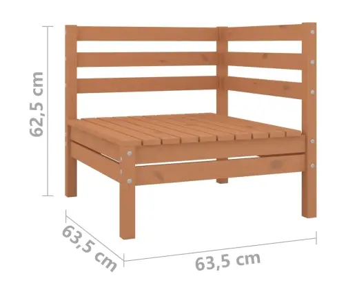 Divvietīgs Dārza Dīvāns, Medus Brūns Priedes Koks Vidaxl Divvietīgs Dārza Dīvāns, Medus Brūns Priedes Koks Vidaxl