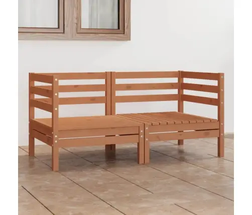 Divvietīgs Dārza Dīvāns, Medus Brūns Priedes Koks Vidaxl Divvietīgs Dārza Dīvāns, Medus Brūns Priedes Koks Vidaxl