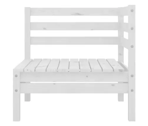 5-Osaline Aiamööblikomplekt, Valge, Täismännipuit