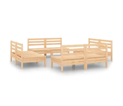 8-Daļīgs Dārza Atpūtas Mēbeļu Komplekts, Priedes Masīvkoks Vidaxl