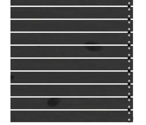 8-Daļīgs Dārza Atpūtas Mēbeļu Komplekts, Melns Priedes Koks Vidaxl