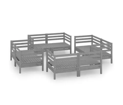 8-Osaline Aiadiivanikomplekt, Hall, Täismännipuit