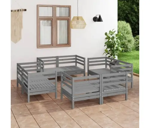 8-Osaline Aiadiivanikomplekt, Hall, Täismännipuit