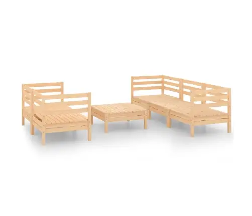 6-Daļīgs Dārza Atpūtas Mēbeļu Komplekts, Priedes Masīvkoks Vidaxl