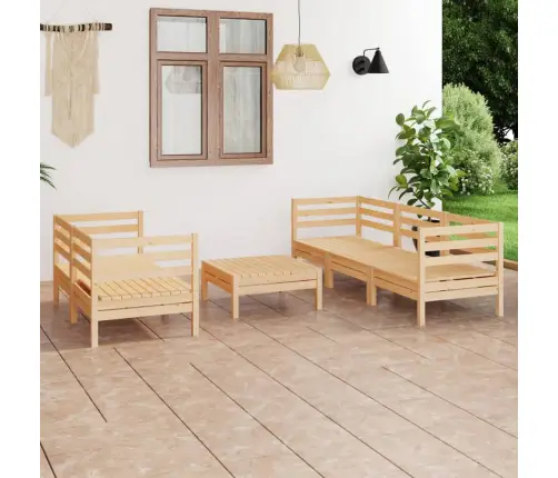 6-Daļīgs Dārza Atpūtas Mēbeļu Komplekts, Priedes Masīvkoks Vidaxl