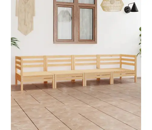 4-Daļīgs Dārza Atpūtas Mēbeļu Komplekts, Priedes Masīvkoks Vidaxl