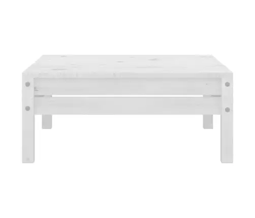 9-Daļīgs Dārza Atpūtas Mēbeļu Komplekts, Balts Priedes Koks Vidaxl