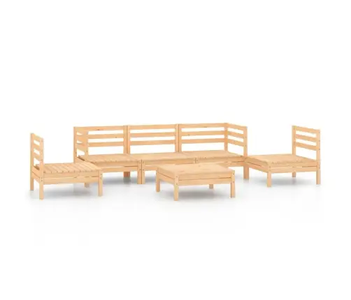 6-Daļīgs Dārza Atpūtas Mēbeļu Komplekts, Priedes Masīvkoks Vidaxl