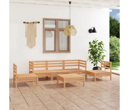 6-Daļīgs Dārza Atpūtas Mēbeļu Komplekts, Priedes Masīvkoks Vidaxl