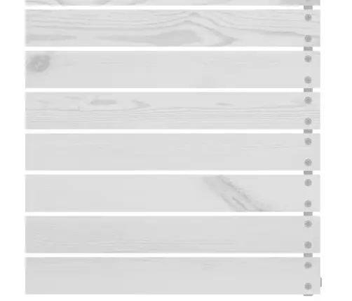 6-Daļīgs Dārza Atpūtas Mēbeļu Komplekts, Balts Priedes Koks Vidaxl