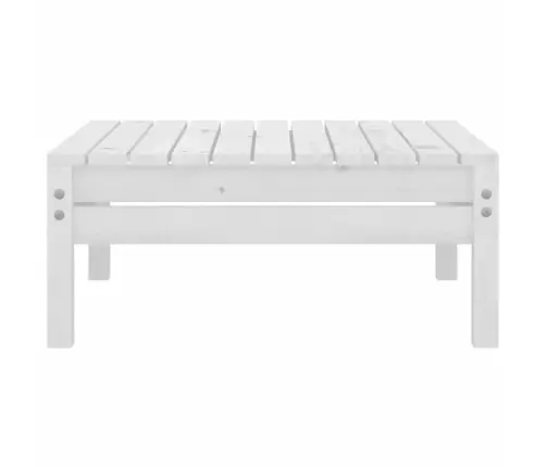 7-Daļīgs Dārza Atpūtas Mēbeļu Komplekts, Balts Priedes Koks Vidaxl