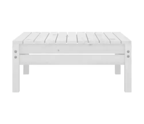 9-Daļīgs Dārza Atpūtas Mēbeļu Komplekts, Balts Priedes Koks Vidaxl