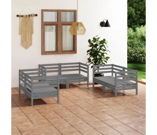 6-Osaline Aiadiivanikomplekt, Hall, Täismännipuit