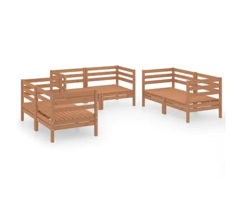 6-Osaline Aiadiivanikomplekt, Meepruun, Täismännipuit