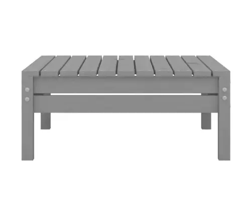 Sodo Poilsio Baldų Komplektas, 3 Dalių, Pilkas, Pušies Masyvas