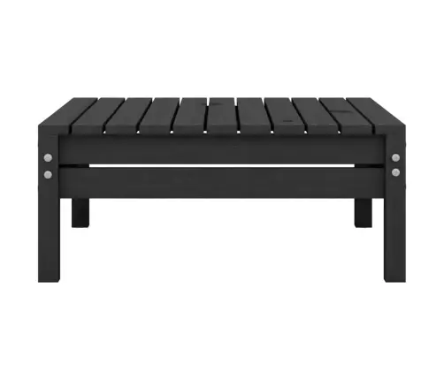 3-Daļīgs Dārza Atpūtas Mēbeļu Komplekts, Melns Priedes Koks Vidaxl